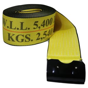 4" x 30' Winch Strap with Flat Hook – 5,400 lb WLL