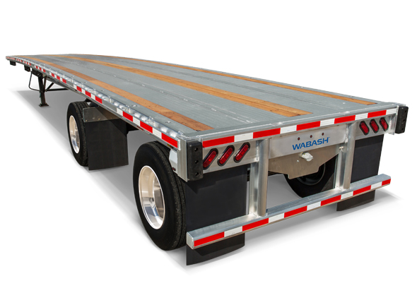 Wabash heavy-duty flatbed trailer