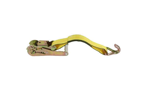 2" x 27' Ratchet Strap with Wire J-Hooks