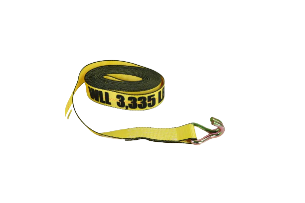 2" x 27' Ratchet Strap with Wire J-Hooks
